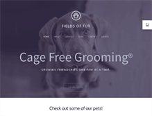 Tablet Screenshot of cagefreegrooming.com